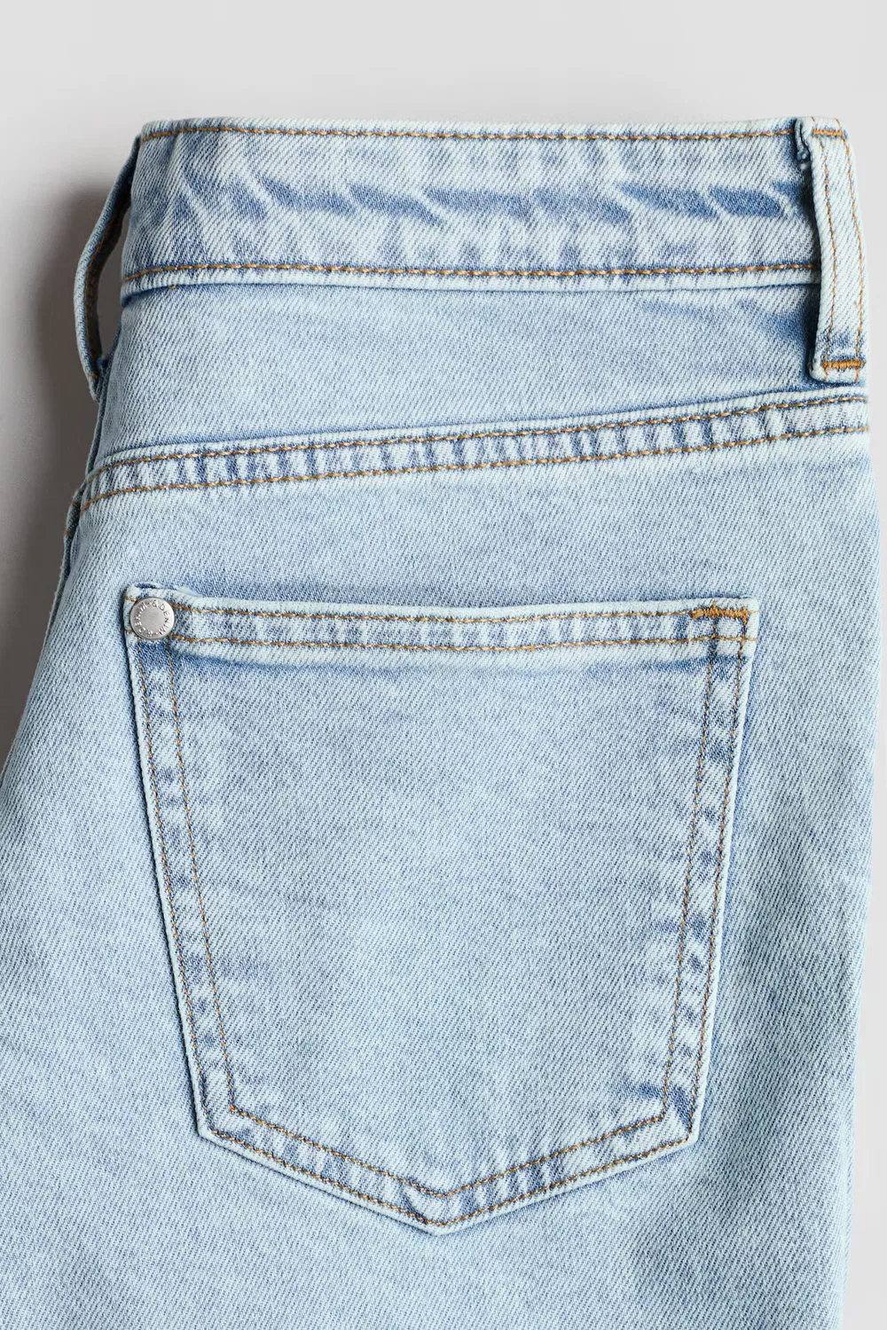 Удобные эластичные джинсы облегающего кроя H&M, Helles Denimblau — фото 3