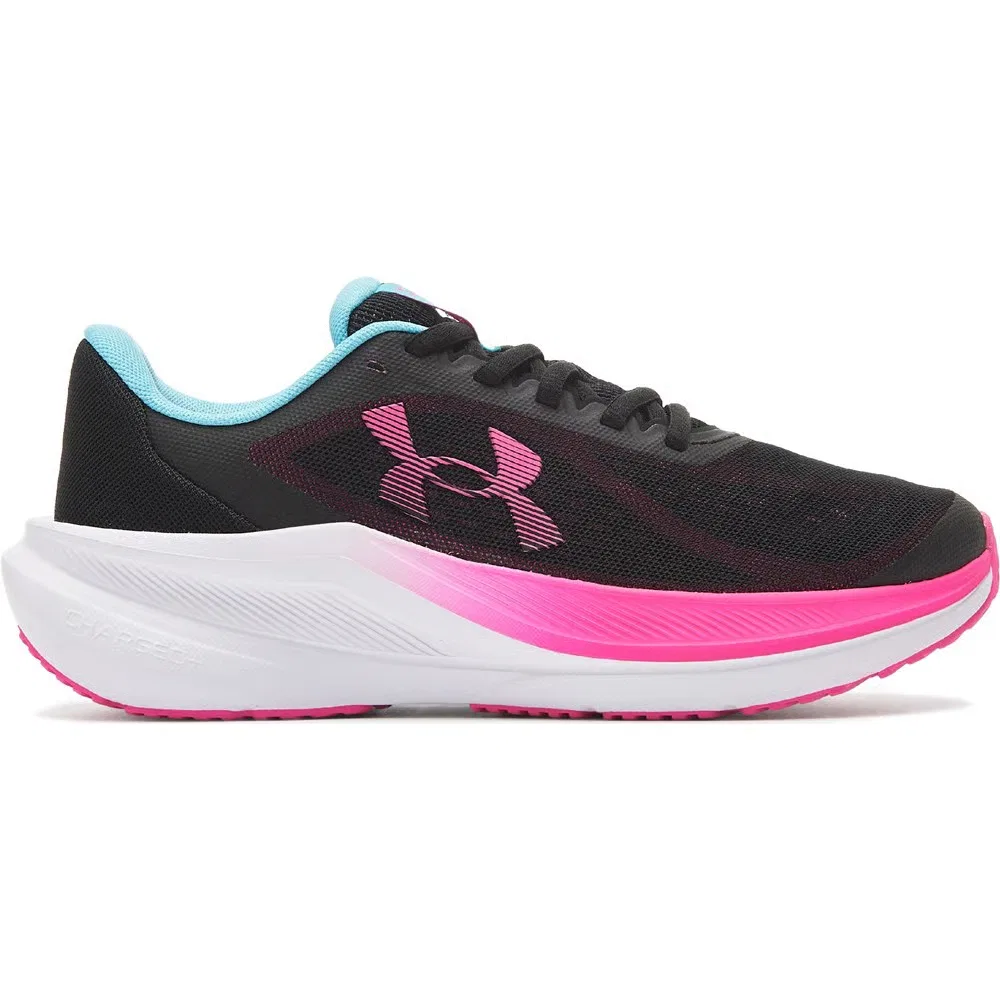 Детские кроссовки Charged+ Chase для бега Under Armour, Black/Pink/Blue — фото 2