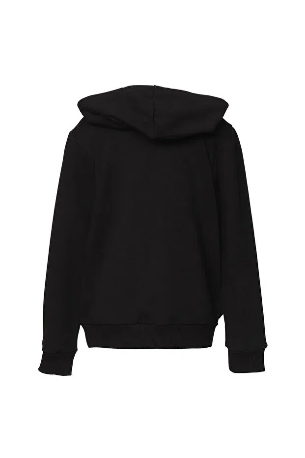Детское худи для девочек с длинным рукавом zipper hoodie Hummel, Black — фото 3
