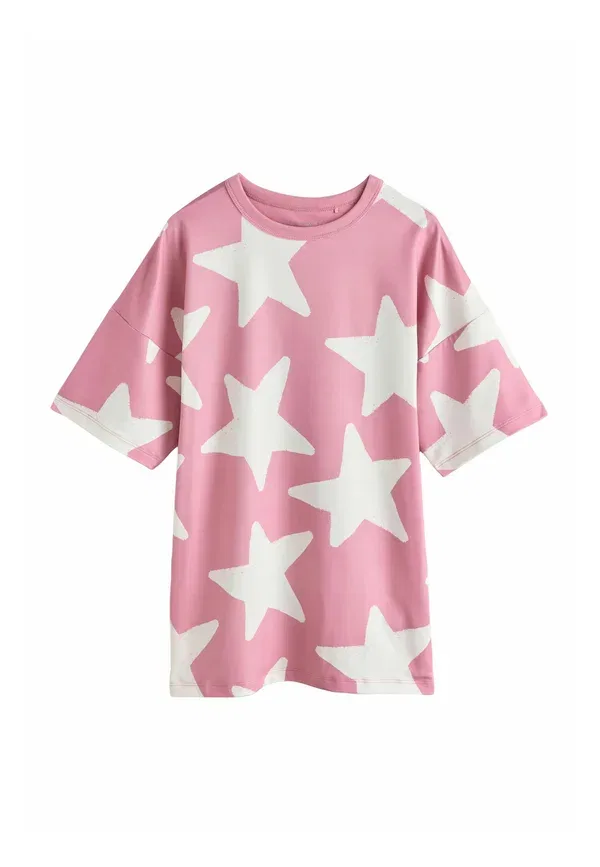 Ночная рубашка Polka dot Regular fit - /ecru nighties 3 pack - nightie Next, розовый — фото 4