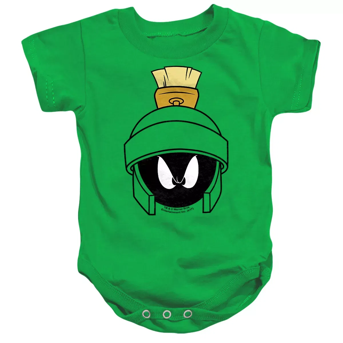 Детское боди с коротким рукавом Baby Looney Tunes Marvin Face Infant Bodysuit Looney Tunes, Kelly Green