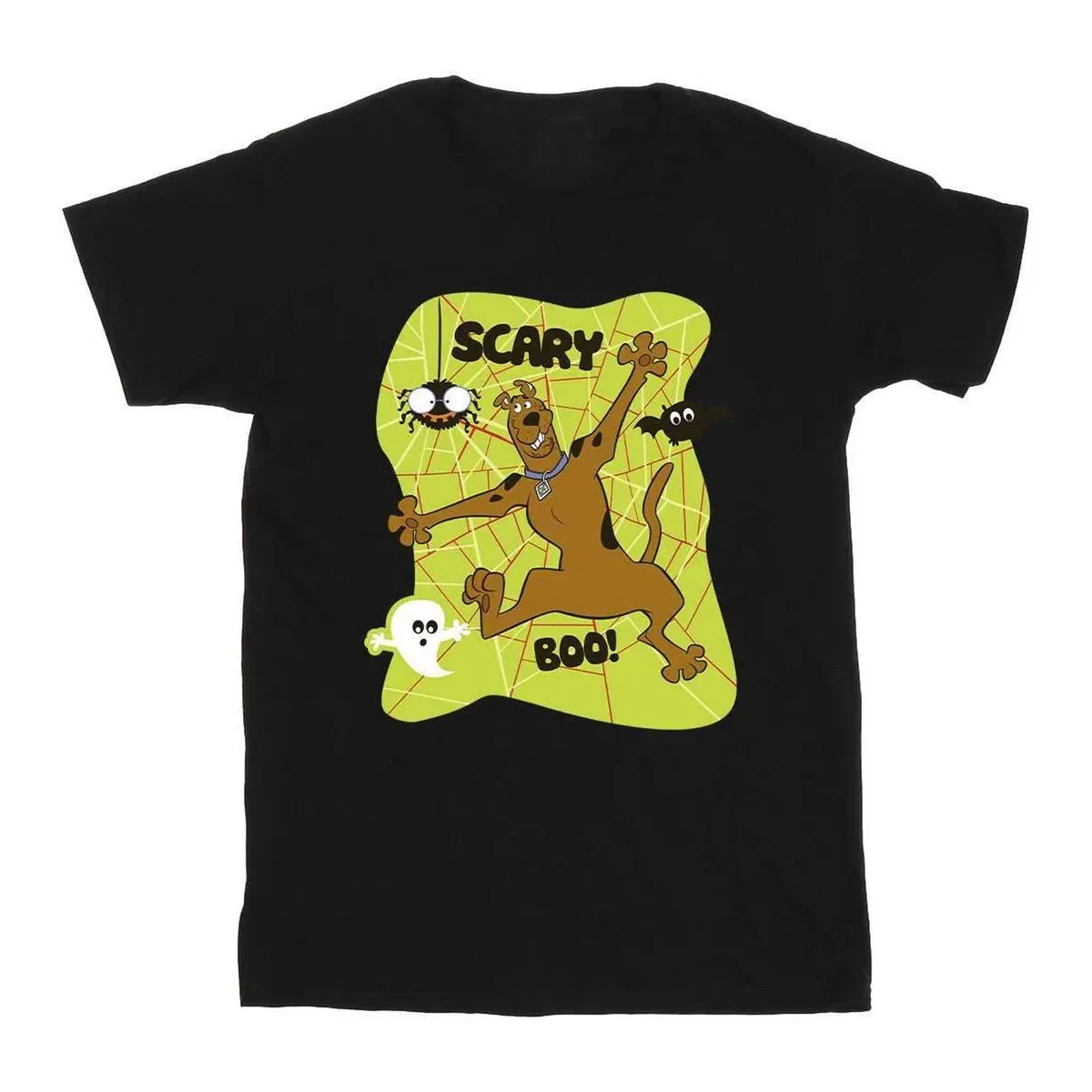 Детская футболка с принтом Scary Boo! Scooby Doo, Black