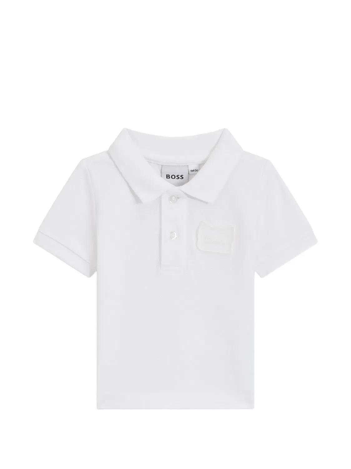Рубашка поло с нашивкой Boss Kidswear, белый