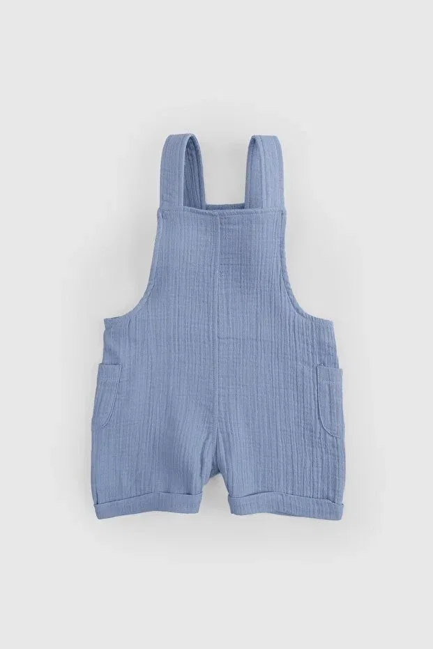 Детский комбинезон для девочек с длинным рукавом Little Gusto, Blue — фото 4
