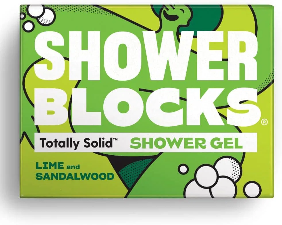 Твердый гель для душа Lime & Sandalwood, Shower Blocks, 100 г