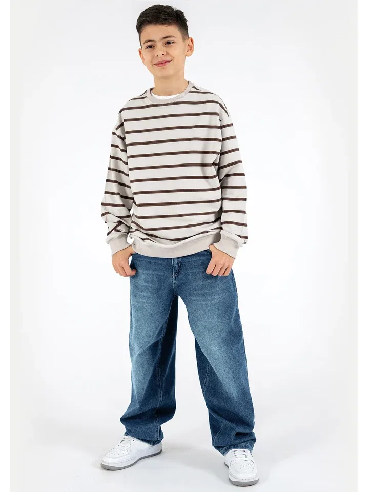 Джинсы baggy fit Blue Effect, темно-синий — фото 4