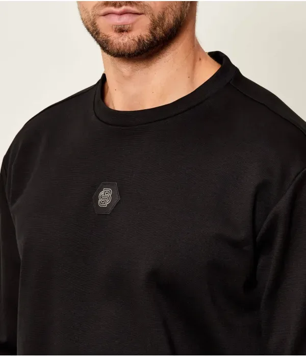 Толстовка будущего relaxed fit Boss Green, черный — фото 4