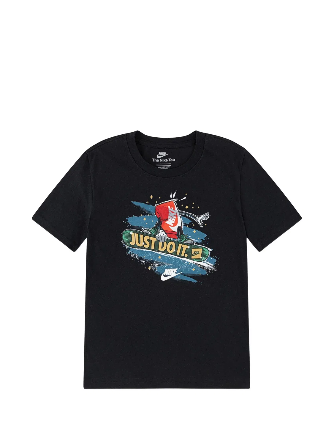 Футболка с графичным принтом Nike Kids, черный