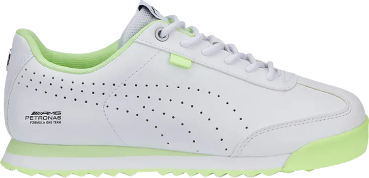 

Кроссовки Puma Mercedes-AMG Petronas F1 x Roma Via Big Kid White Fizzy Apple, белый