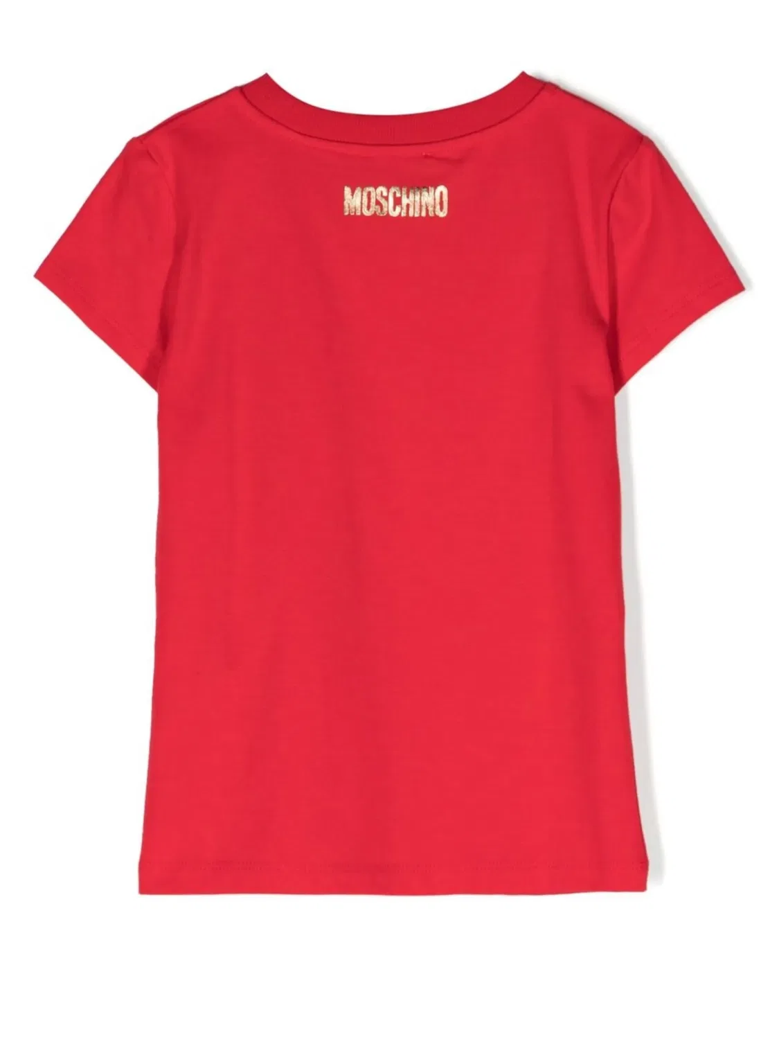 Футболка с принтом "Handle With Care" Moschino, красный — фото 2
