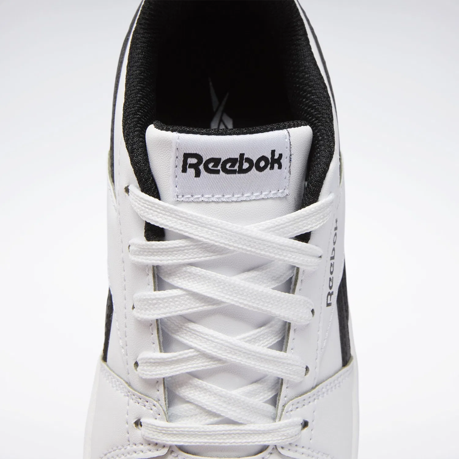 Детские кроссовки на шнуровке Reebok Classic, White/Black — фото 4