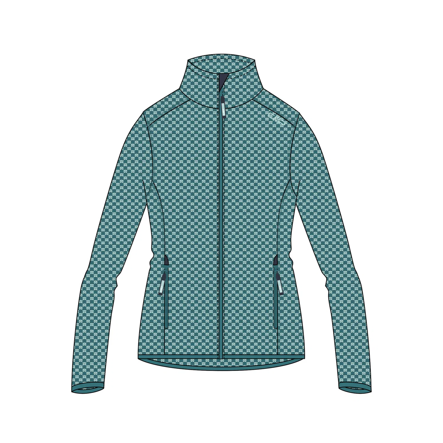 Детская флисовая куртка для девочек Knit-Tech Cmp, Turkis Pastellblau