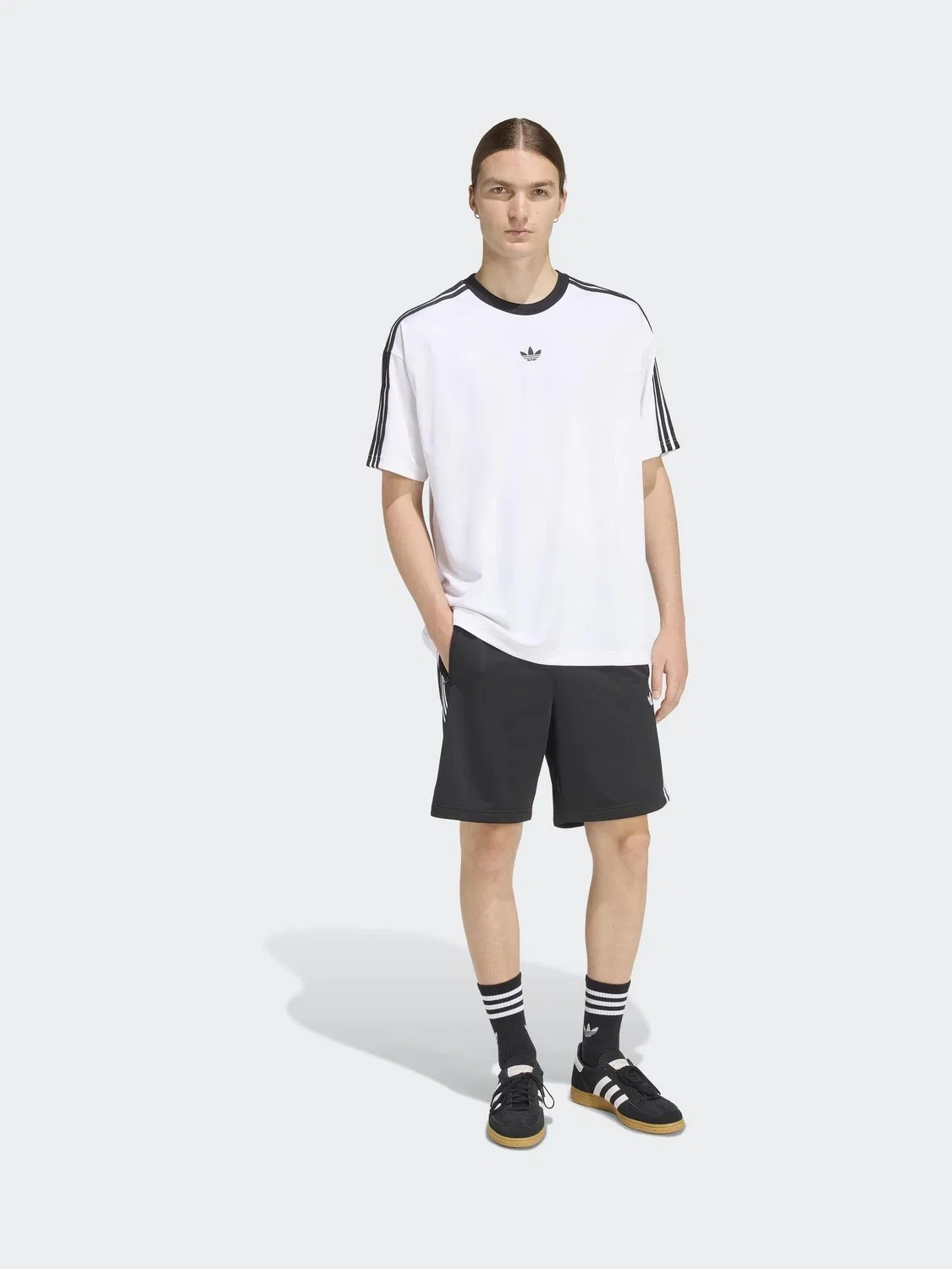 Футболка Adicolor Jacquard, adidas Originals, белый — фото 3