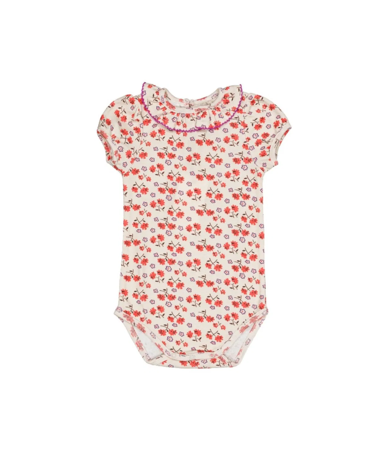 Детский боди-комбинезон с длинным рукавоми принтом Perrine baby body Callas hello Simone, Red