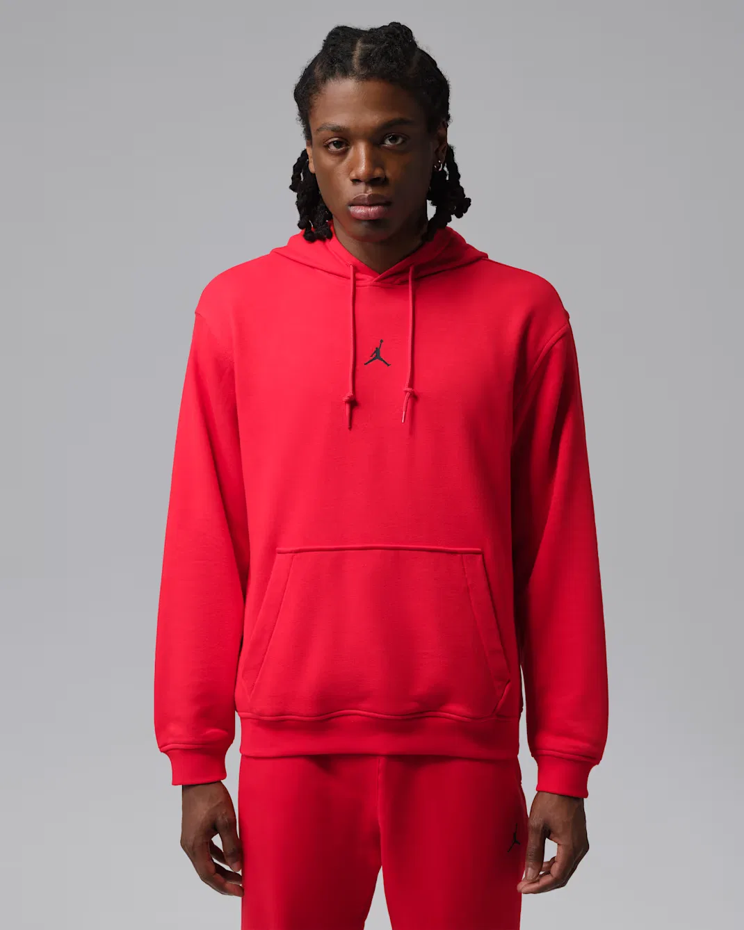 Мужская флисовая толстовка с капюшоном Dri-FIT Jordan Sport Crossover, University Red
