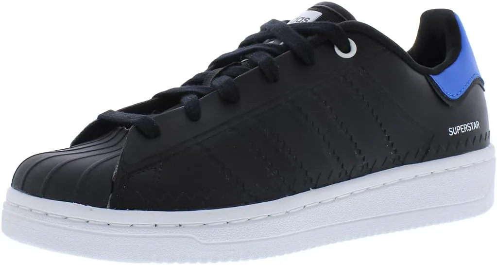 Мужские кроссовки Adidas Superstar на шнуровке, черный/белый/синий
