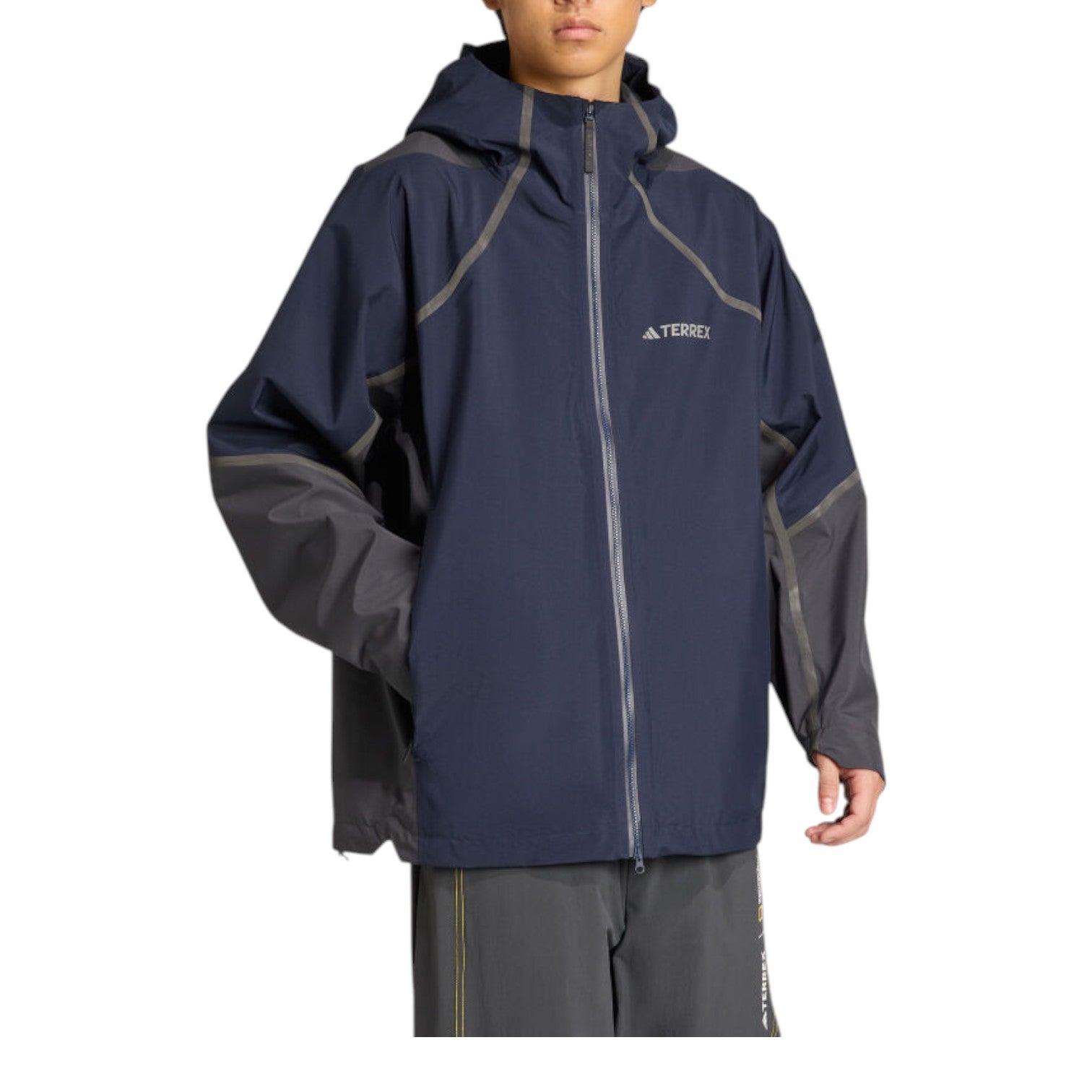 Дождевая куртка Adidas x National Geographic Climaproof, азиатский размер, цвет 'Legend Ink' — фото 2