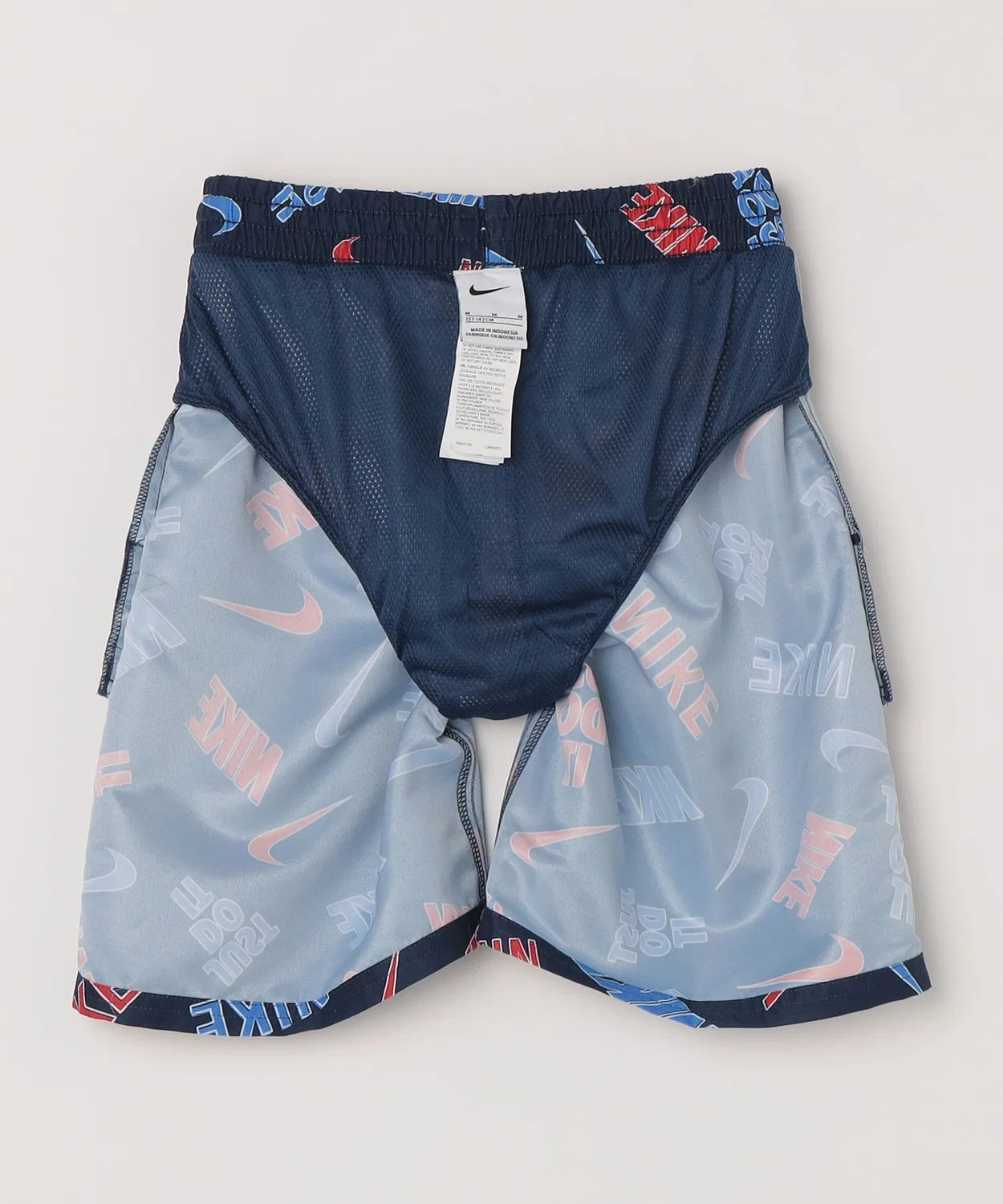 Детские шорты для плавания с принтом логотипа NIKE, модель Breaker Outline 7 NIKE, Navy — фото 4