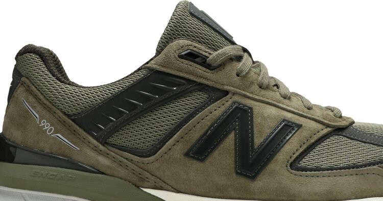 Кроссовки New Balance 990v5 Made In USA 'Covert Green', зеленый — фото 3
