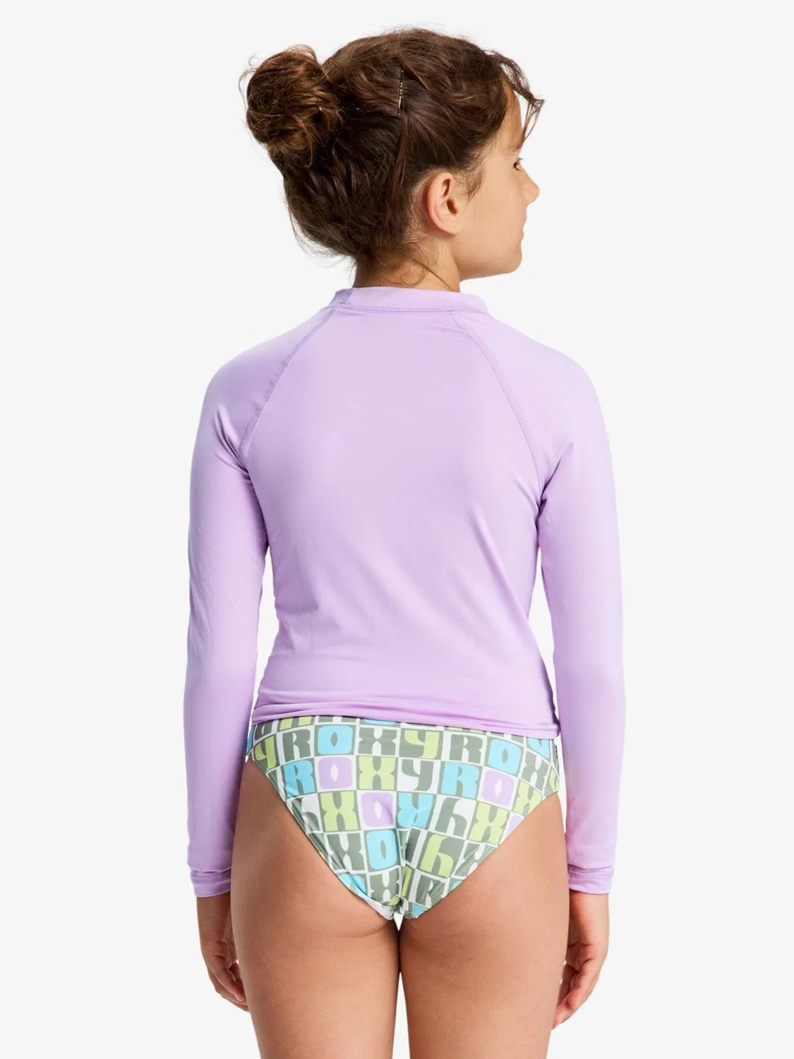 Рашгард с длинным рукавом Roxy Purple Whole Hearted, фиолетовый — фото 2