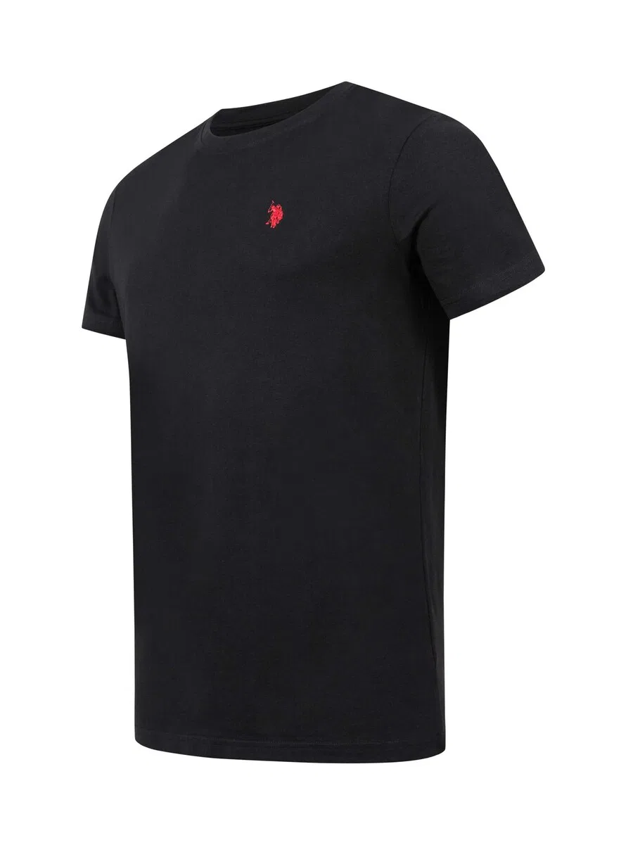 Футболка U.S. POLO ASSN. 'P056' черного цвета — фото 4
