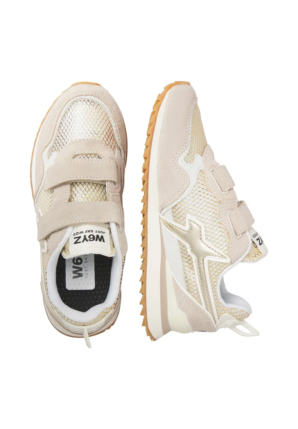 Jet vl-j - детская обувь W6Yz, Beige/Gold-Coloured — фото 3