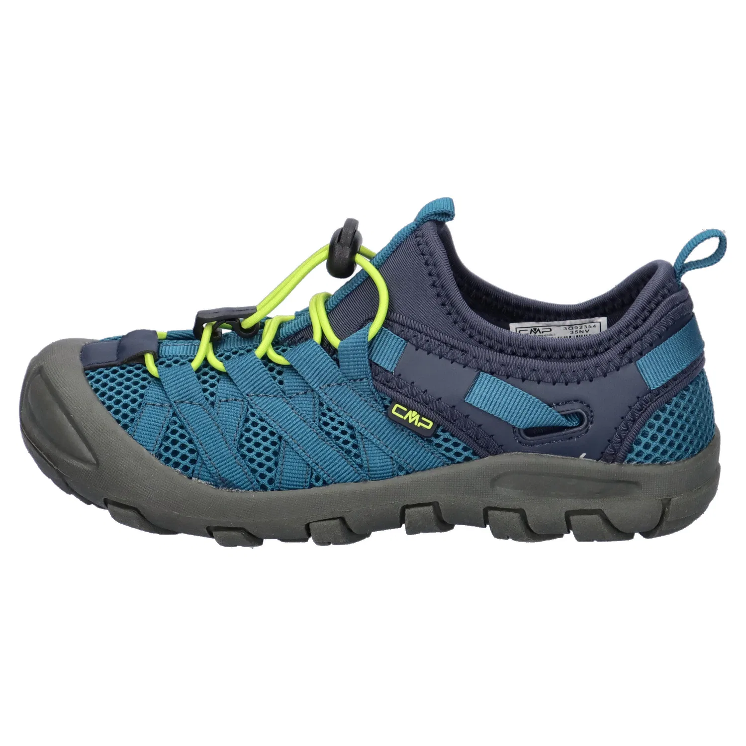 Детские закрытые сандалии Kids Rokky Sandal Cmp, Цвет: Dunkelblau / Gelb / Navyblau — фото 2