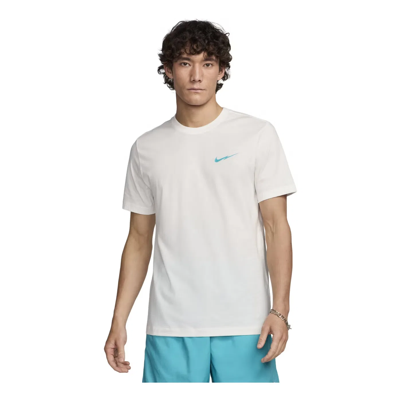 Футболка с принтом Swoosh Nike, айвори