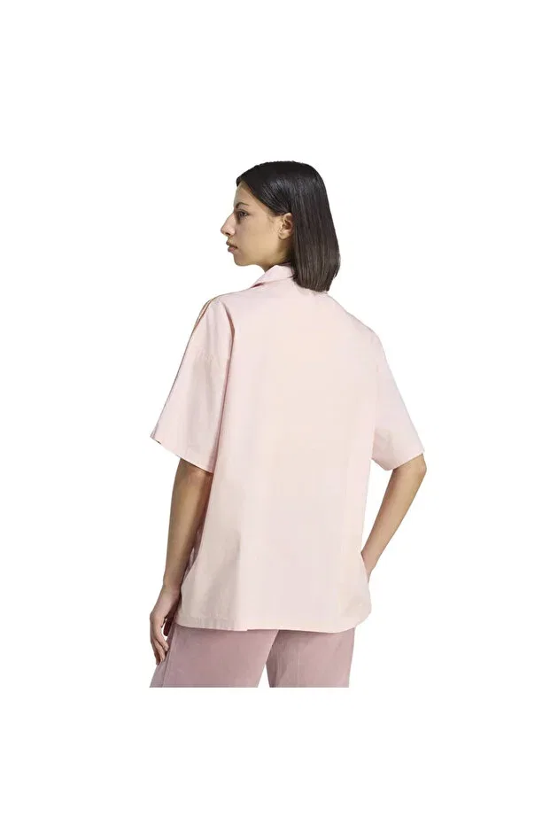 Женская футболка с коротким рукавом с вышивкой Adidas, Pink — фото 3