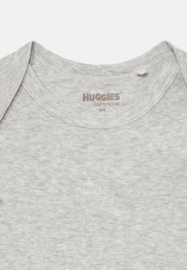 Комплект из 3 боди, унисекс Huggies, серый — фото 4