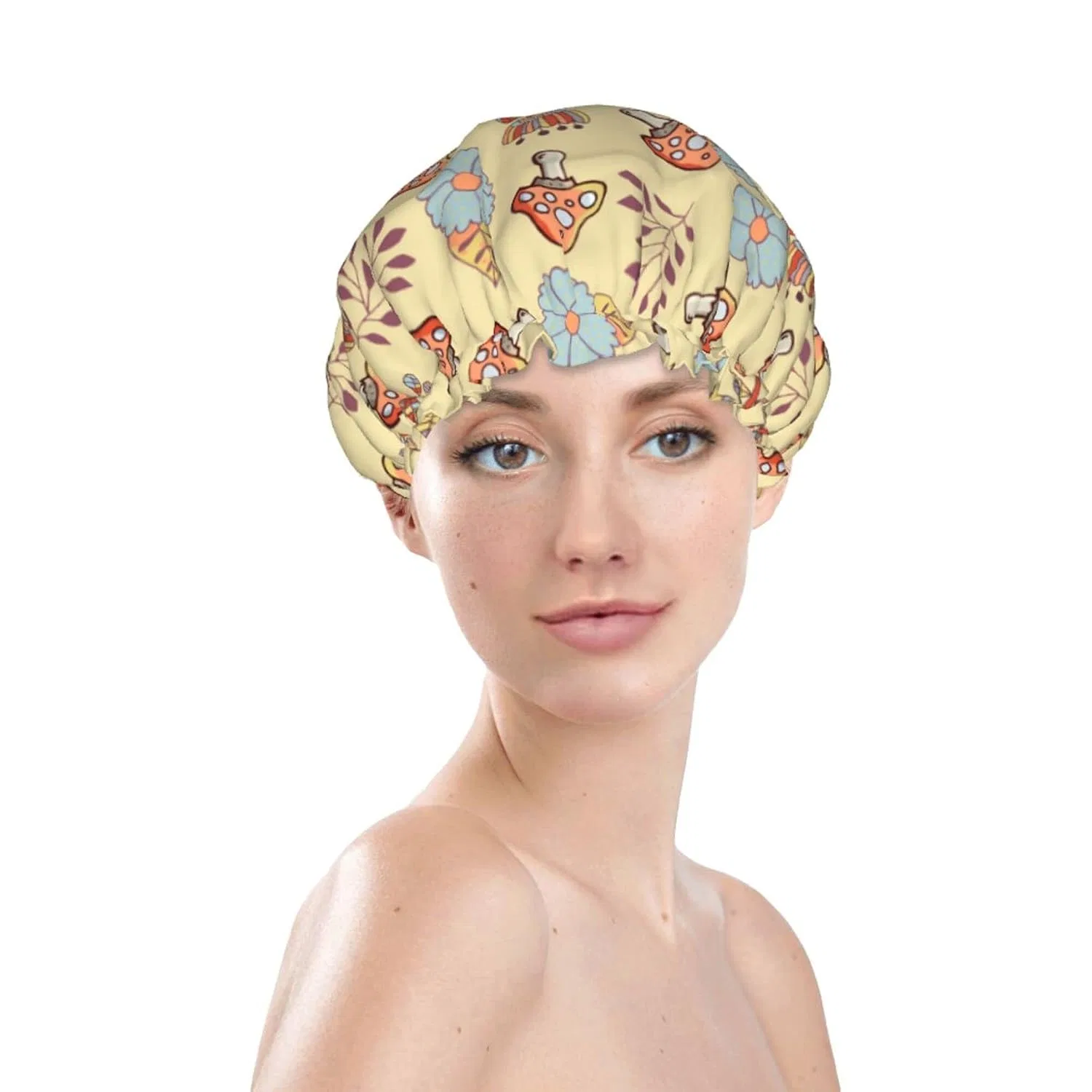 Шапочка для душа Mushroom Print Oudrspo, Один размер — фото 3