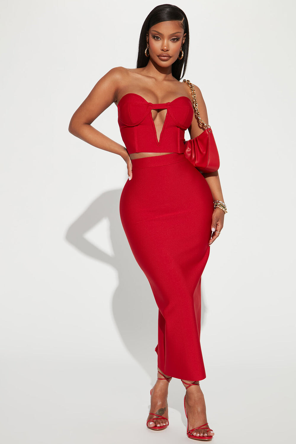 

Юбка Fashion Nova GW22C1314, красный
