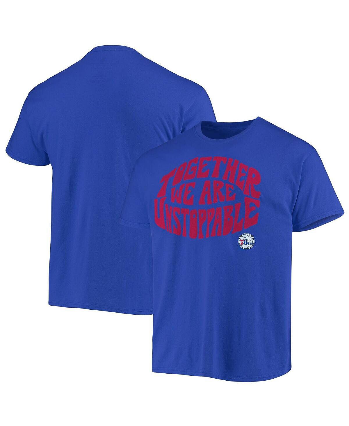 

Мужская футболка royal philadelphia 76ers positive message enzyme washed Junk Food