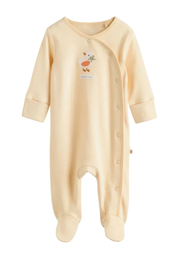 Комплект боди для сна с цветочным принтом Sleep Suit Next, yellow, желтый — фото 4