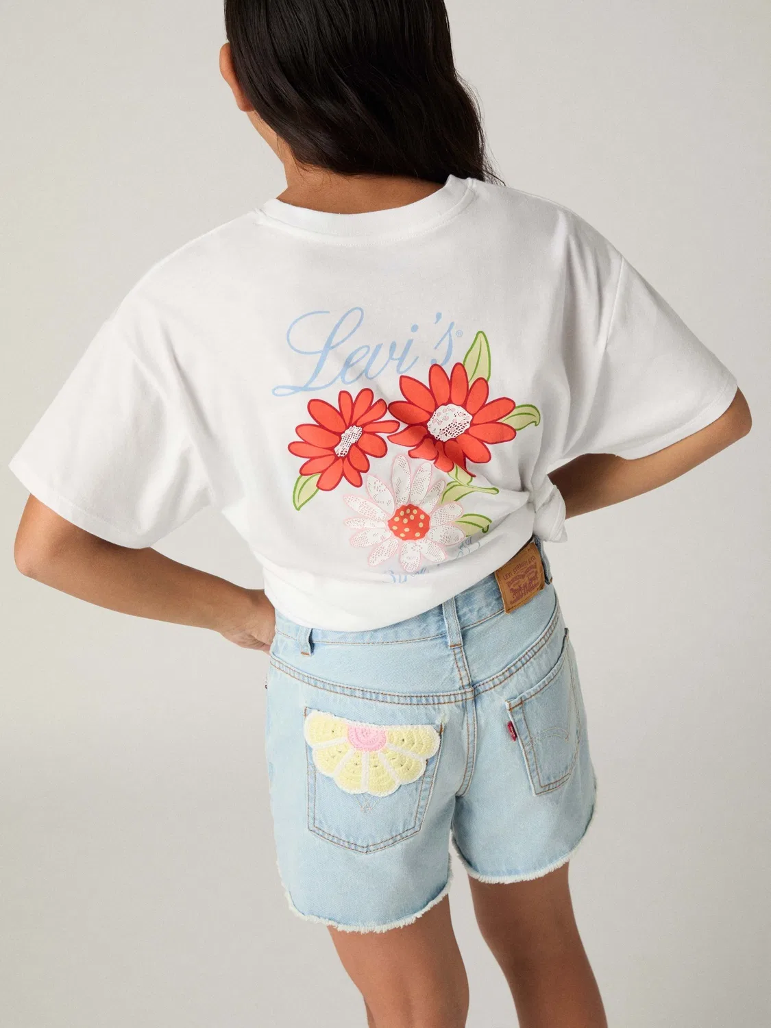 Шорты джинсовые с завышенной талией Levi's, Denim Blue