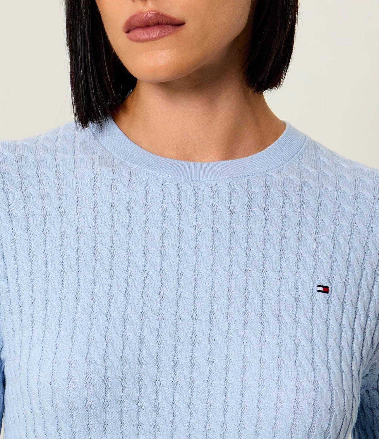 Свитер с круглым вырезом Tommy Hilfiger, Azzurro — фото 4