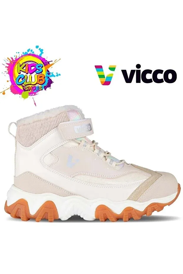 Детские ботинки для девочек с ортопедической стелькой Vicco, Beige