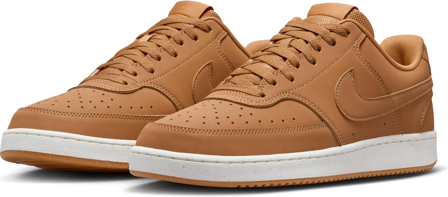Мужские кроссовки Nike Court Vision LO NN Gum с шнуровкой, Flax Flax Sail — фото 2