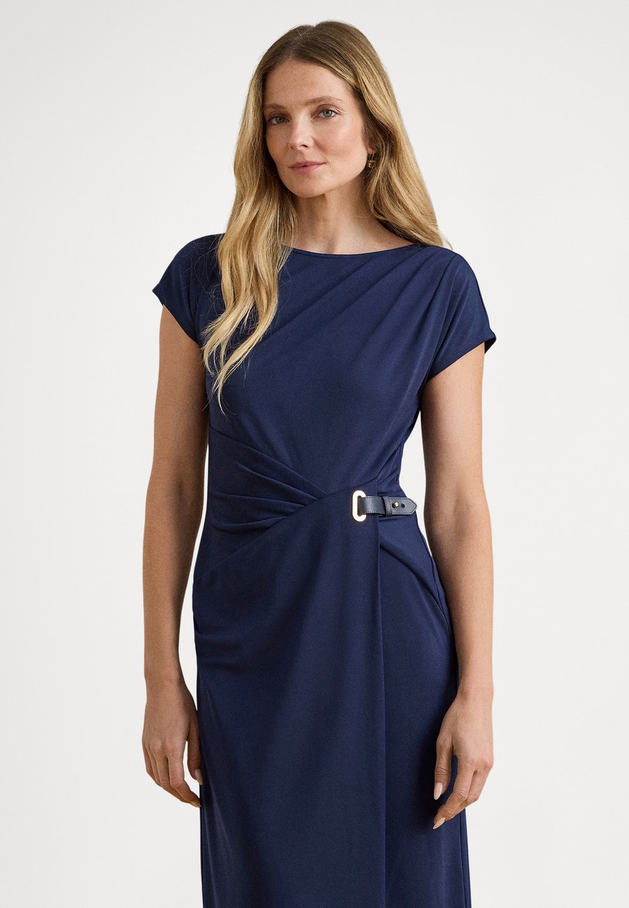 

Платье Lauren Ralph Lauren BUCKLE TRIM STRETCH JERSEY DRESS, Refined Navy/Dark Blue