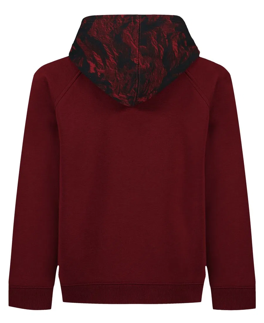 Худи из хлопкового флиса с логотипом, модель Logo Fleece Under Armour, Cardinal Red — фото 2
