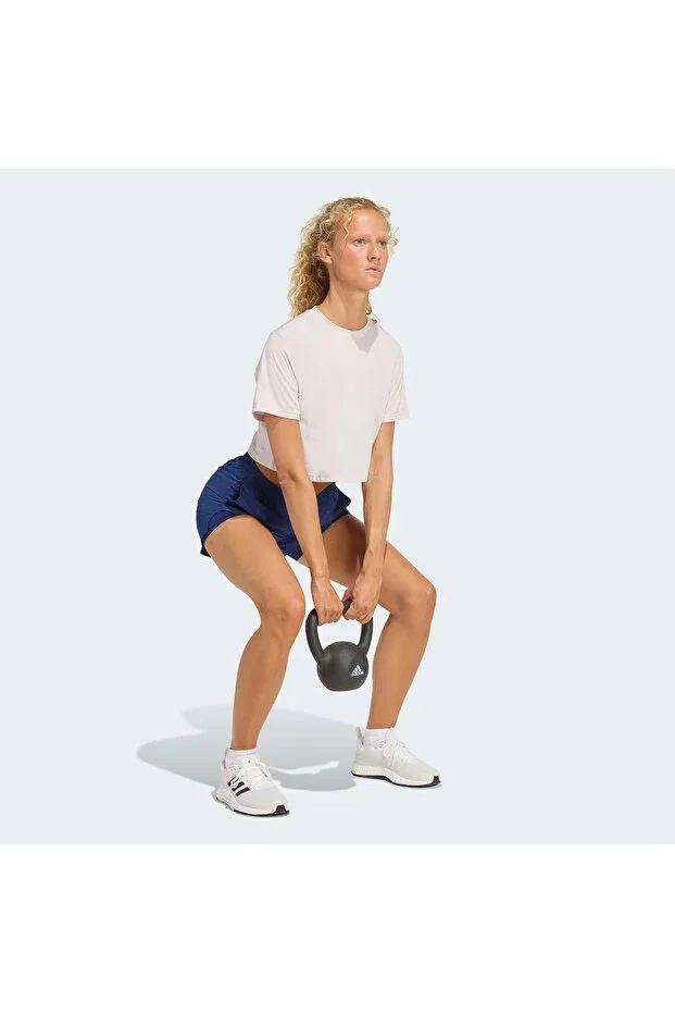Женская футболка с принтом Sportswear Adidas, Ecru — фото 3