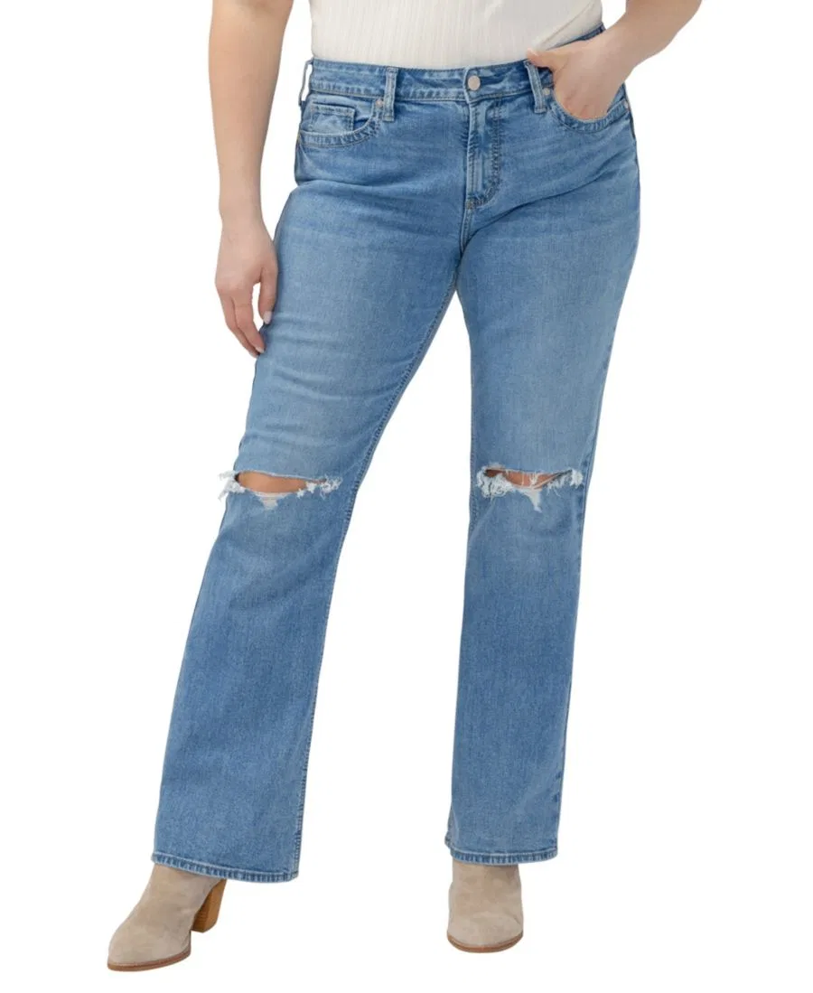 Джинсы Suki Mid-Rise Plus Size Silver Jeans Co., Bluebelle
