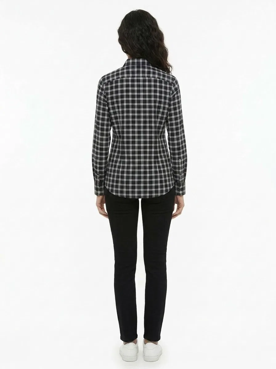 Женская рубашка с принтом Dolce & Gabbana, Black And White — фото 2