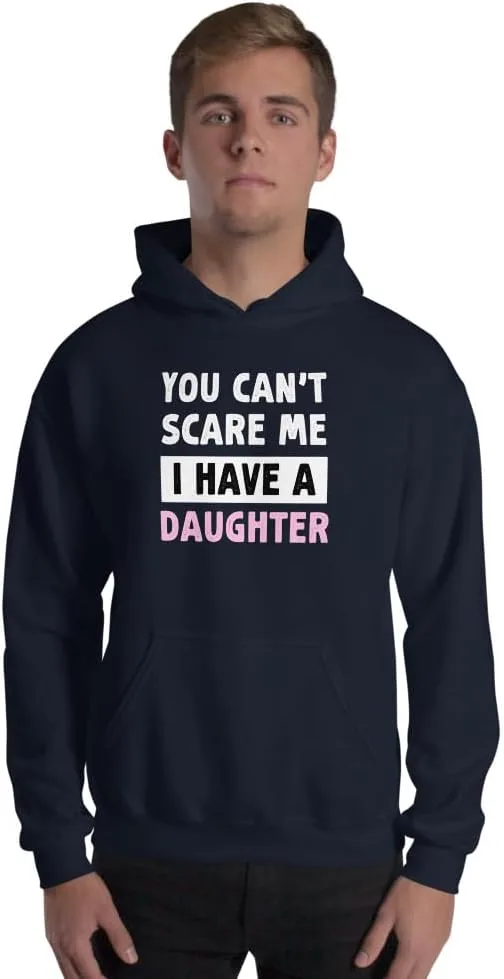 Футболка You Can't Scare Me I Have Daughters, ретро-винтажный смешной папа худи унисекс Generic, темно-синий