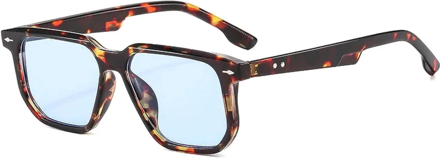 

Солнцезащитные очки с защитой UV400 | Линзы Rivets Green Leopard | Для женщин и мужчин, для занятий спортом на открытом воздухе и вождения DSVIGF, Leopard Blue