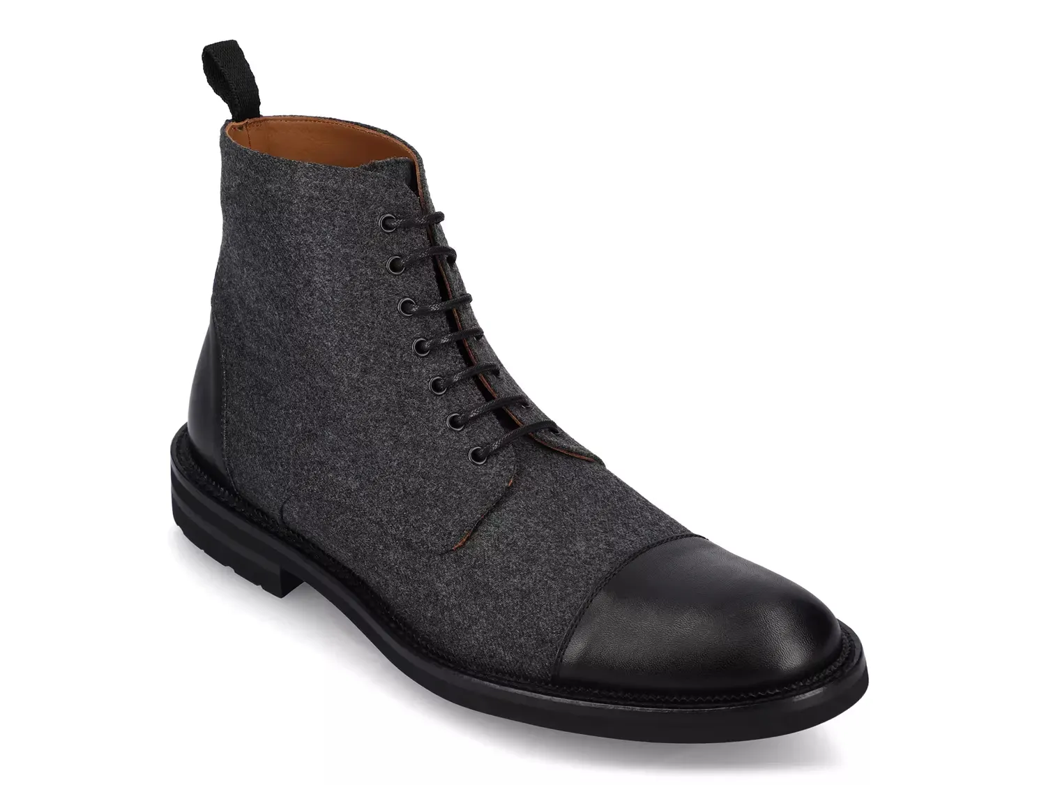 

Ботинки Jack Cap Toe Taft, Black Wool/Leather
