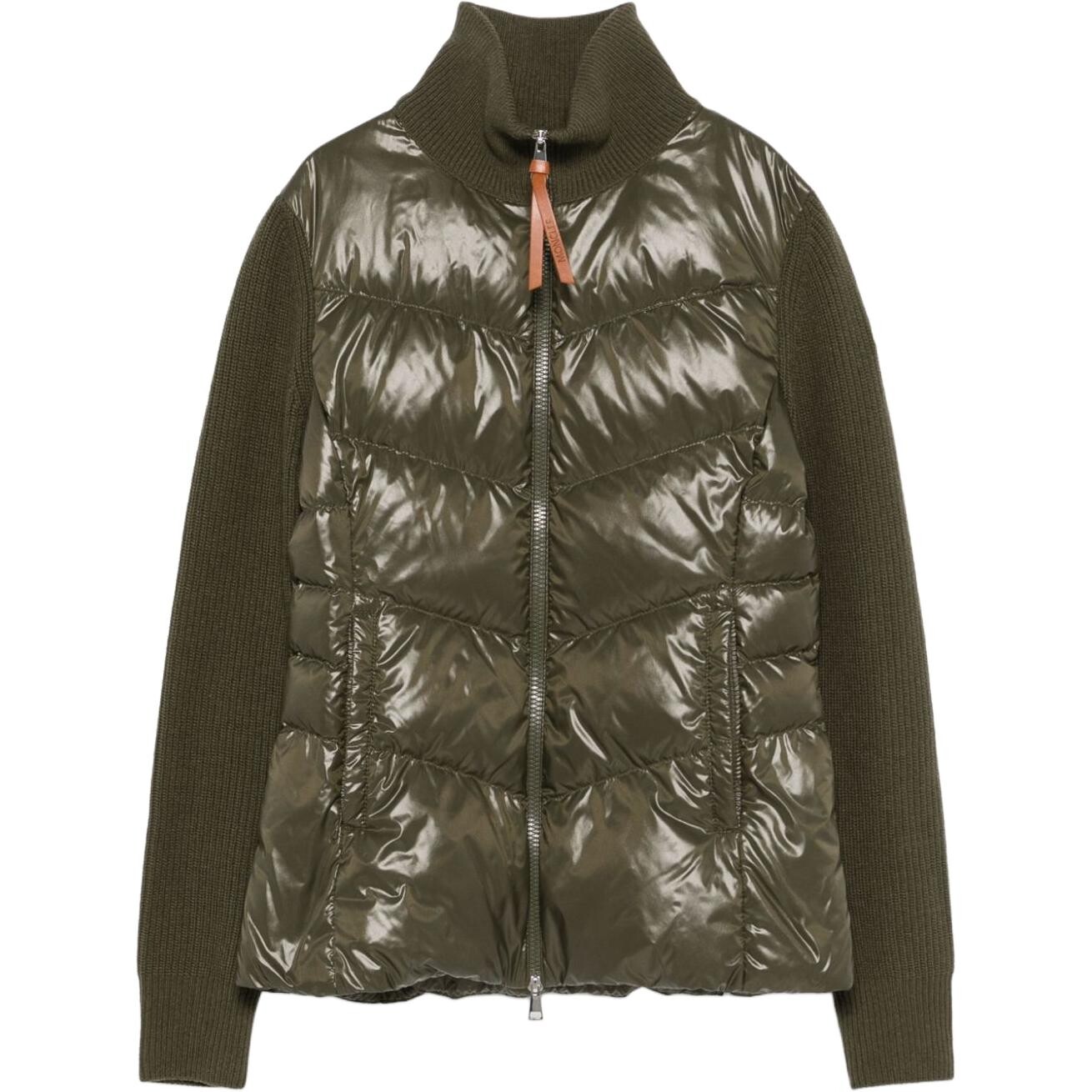 

Пуховик женский зеленый Moncler