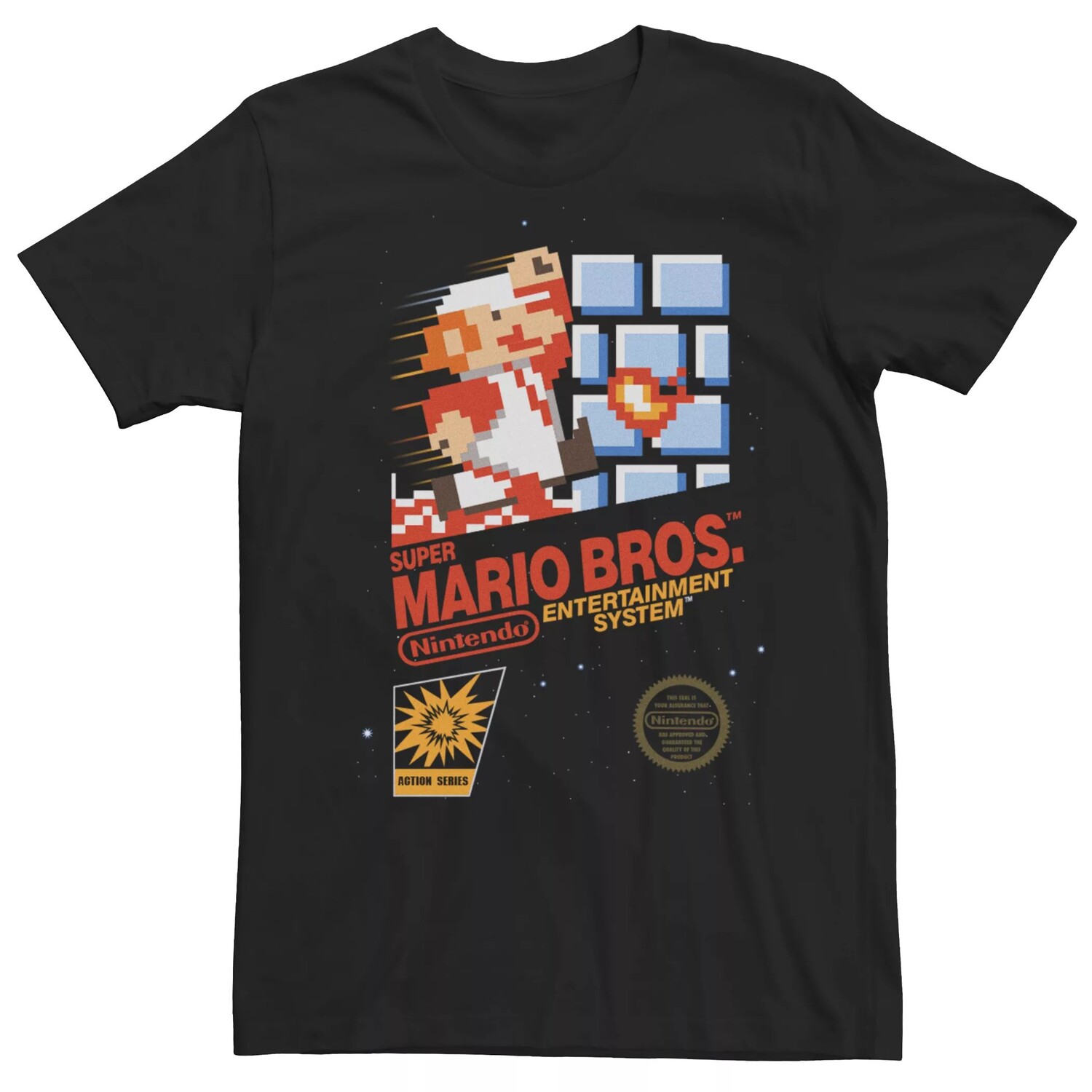 

Мужская винтажная футболка Super Mario Bros. Licensed Character