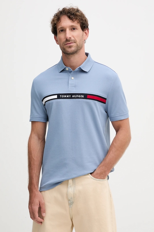 

Поло Tommy Hilfiger, синий