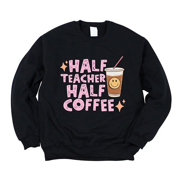 

Свитшот Half teacher half coffee Simply Sage Market, Midnight, Зеленый, Свитшот Half teacher half coffee Simply Sage Market, Midnight